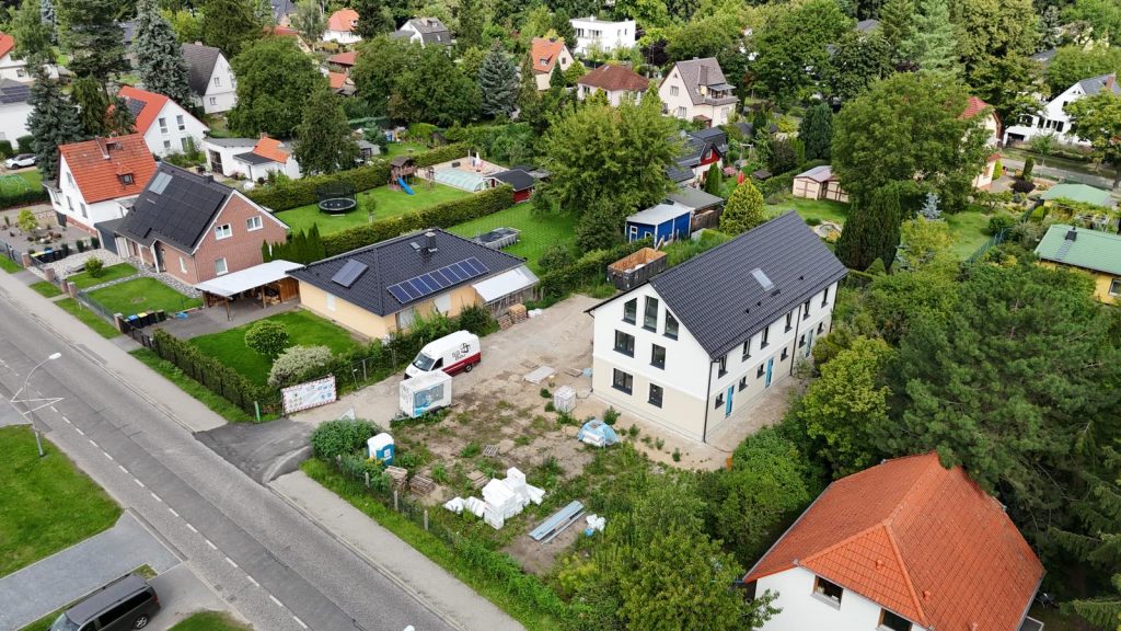 Neubau aus der Vogelperspektive